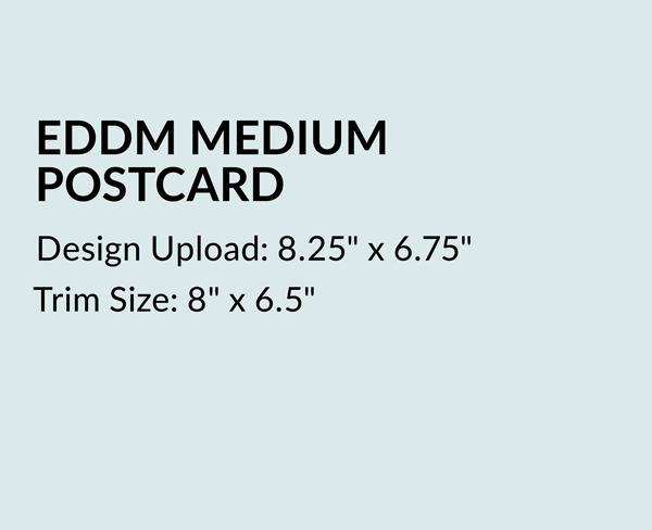 postcards eddm size requirements